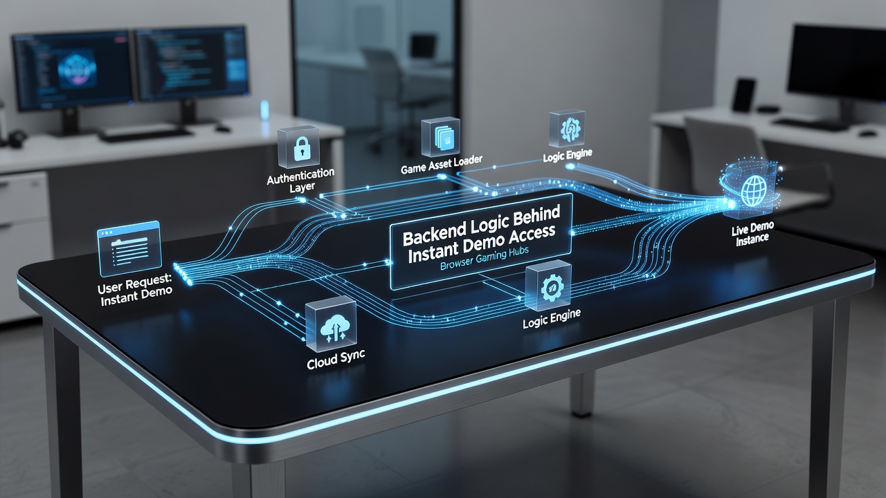 Flowchart illustrating API endpoints and token generation for instant demo card table access
